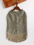 Dogs' Chiku Block Printed Cotton Blend Jacket With Attached Solid Kurta